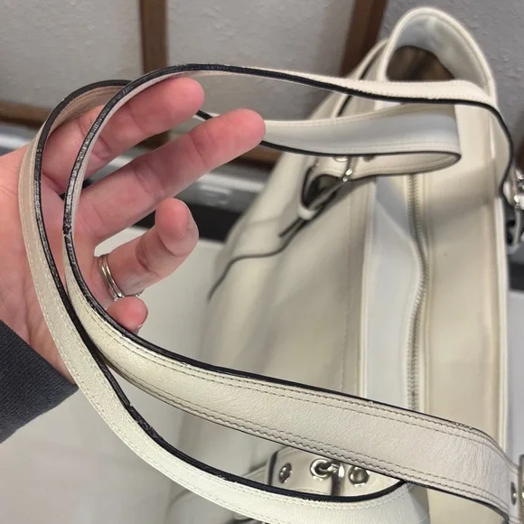 Coach White Smooth Leather Extra Large Tote Bag 2006 - Picture 12 of 13